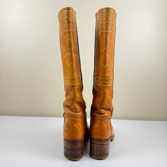 Rare Vintage Frye 8171 Black Label Campus Stitching Horse Boots 70’s - Picture 4 of 15
